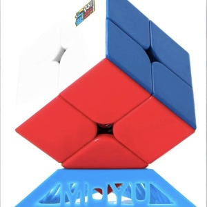 Cub mecanic 2x2x2, 3M Moyu Magnetic Stickerless, cu arc, de viteza Speedcube - Img 1