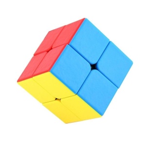 Cub mecanic 2x2x2, multicolor, Stickerless, de viteza Speedcube mecanic - Img 7