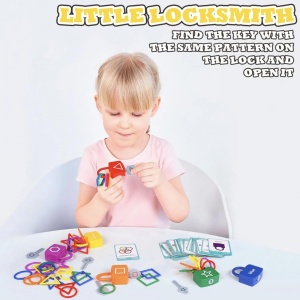 Joc Lacate Asociaza formele si culorile Shape Pairing Locks - Img 4
