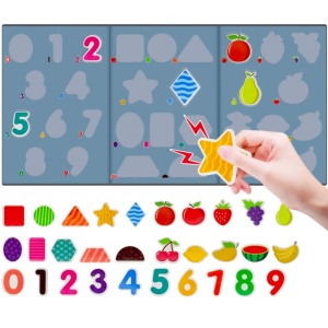Joc Puzzle magnetic cifre si fructe Fancy Chartlet - Img 2