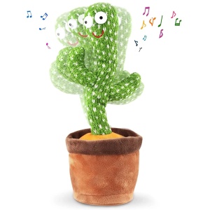 Jucarie interactiva Cactusul dansator - danseaza, canta, imita, din plus, VERDE - Img 3