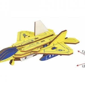 Macheta 3D din lemn Avion de lupta, 23 piese - Img 3