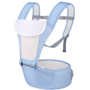 Marsupiu ergonomic cu scaunel de sustinere, MD2001, bleu - Img 1
