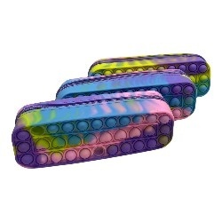 Penar cu fermoar Pop It In Inimioare Light Rainbow pentru scoala, gradinita, Fidget Toy - Img 8