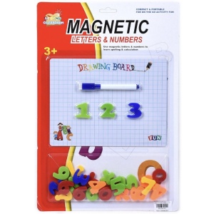 Set 20 cifre si semne matematice, cu tablita magnetica si marker - Img 1