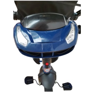 Tricicleta reversibila, pozitie de somn, cu lumina si sunete, T500 Albastru - Img 7