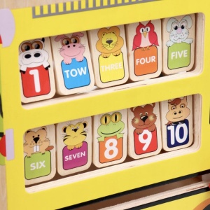 Antemergator Montessori 6 in 1 Girafa – Cub Educativ, Antepremergator si Centru de Activitati - Img 11