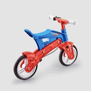 Bicicleta fara pedale, pentru echilibru, Navigator, rosu cu albastru - Img 7
