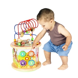 Centru Cerc multifunctional Montessori 7 in 1, din lemn - Img 7