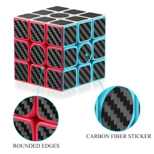 Cub mecanic 3x3x3 antistres, Carbon, Moyu, de viteza, Speedcube - Img 3