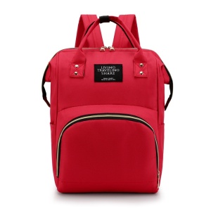 Geanta rucsac Living Share pentru mamicile de bebelusi, rosu - Img 1