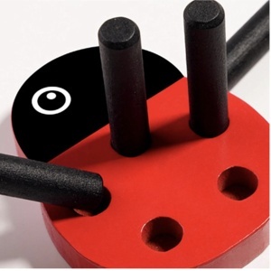 Jucarie de Numarare si sortare Montessori Ladybug, din lemn - Img 7