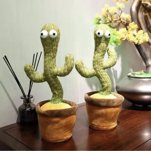 Jucarie interactiva Cactusul dansator - danseaza, canta, imita, din plus, VERDE - Img 15