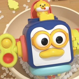 Jucarie interactiva cu activitati pentru bebelusi, Puzzle Busy Box - Img 3