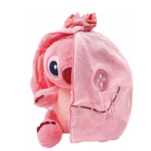Jucarie reversibila 2 in 1 Lilo, 20 cm din plus, roz - Img 4
