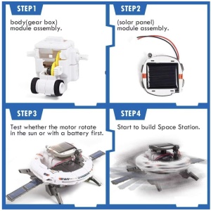 Kit solar 6 in 1 STEM de construit cu tematica flota Spatiului cosmic - Img 6