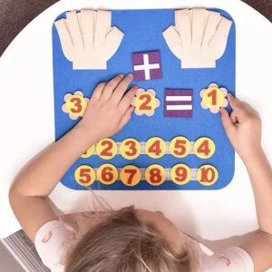 Placa Educativa din Fetru – Adunari si Scaderi - Img 6