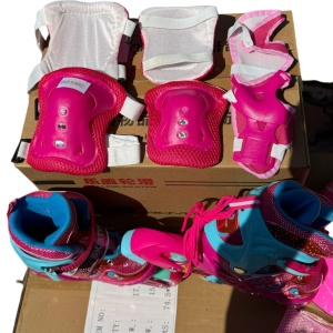 Role copii MY-918TDS, 31-34 roz S, 4 roti, 3 in 1, cu accesorii de protectie, masuri reglabile - Img 10