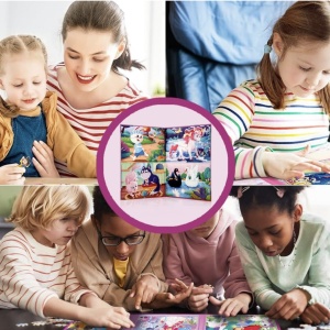 Set 4 puzzle-uri magnetice din lemn – animale, Montessori - Img 6