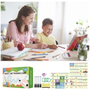 Set 50 cartonase reutilizabile pentru invatarea scrierii de mana si a desenului - Img 7