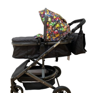 Carucior 2 in 1, reversibil, cu suspensii, T7 Multicolor - Img 3