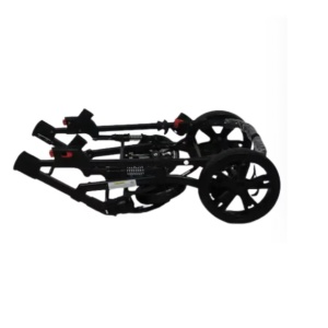 Carucior 2 in 1, reversibil, pliabil, suspensii duble, Teknum 6618, albastru - Img 11