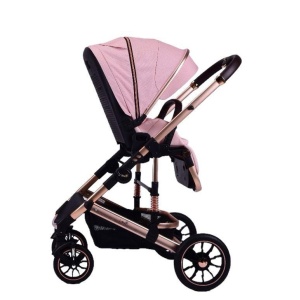 Carucior 2 in 1 transformabil, reversibil, pliabil, F3 Luxury Pink - Img 4