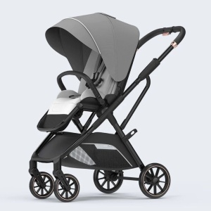 Carucior reversibil pliabil, cu husa picioare, 0-36 luni, C7 Gri - Img 14