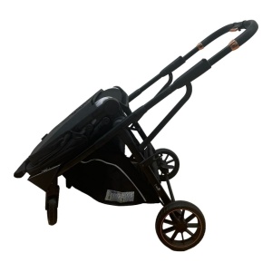 Carucior reversibil pliabil, cu husa picioare, 0-36 luni, C7 Negru cu auriu - Img 20