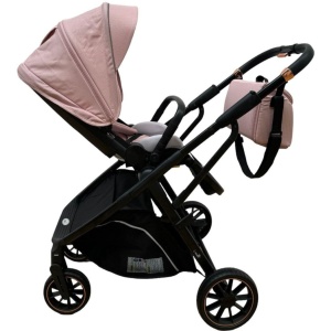 Carucior reversibil pliabil, cu husa picioare, 0-36 luni, C7 Roz - Img 13