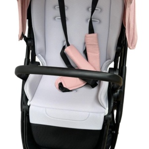 Carucior reversibil pliabil, cu husa picioare, 0-36 luni, C7 Roz - Img 17