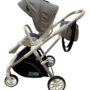 Carucior reversibil pliabil, cu husa picioare, 0-36 luni, C7 Verde - Img 5