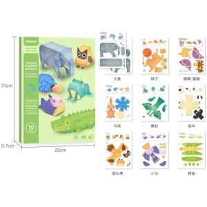 Joc de creatie Origami cu 10 animale - Img 7