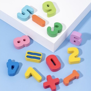 Joc Logarithmic Montessori 7 in 1, cu cifre, fructe, animale si familie, din lemn - Img 10