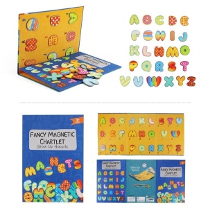 Joc Puzzle magnetic literele alfabetului Fancy Chartlet - Img 2