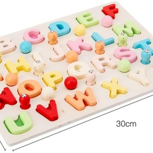 Joc tip Montessori 3 in 1, Fishing Beads, invata Literele - Img 7