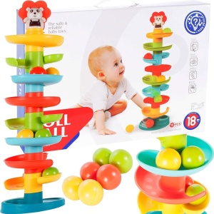Jucarie bebe circuit cu 9 nivele, Leut, 60 cm - Img 6