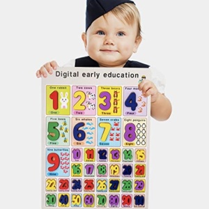 Puzzle Incastru 3D Lemn cu Numerele 1-100 și Imagini cu Animale – 40x30 cm - Img 2