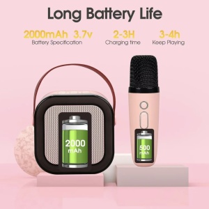 Set Karaoke cu Boxa Difuzor cu Microfon Wireless, cu bluetooth, acumulator - Img 21