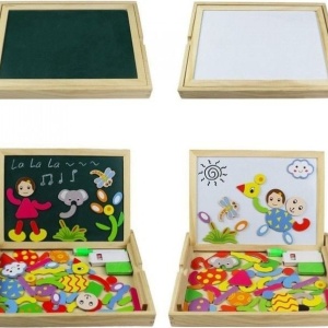 Tabla Din Lemn 3 In 1 Curtea Bunicii - Img 3