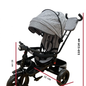 Tricicleta cu scaun reversibil si pozitie de somn, SL02 - Mov - Img 29