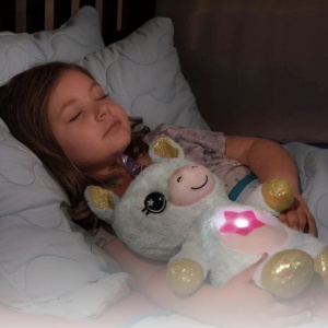 Unicornul Magic din plus cu muzica si proiectii de lumini, alb - Img 3