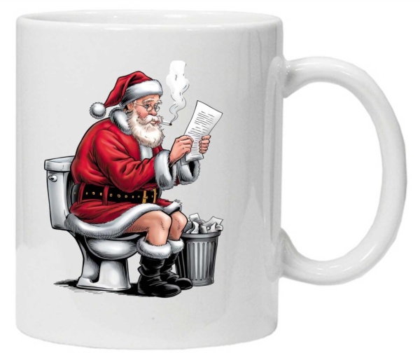 Cana personalizata cu imprimeu "MOS CRACIUN haios", model 2, CRD PRINT