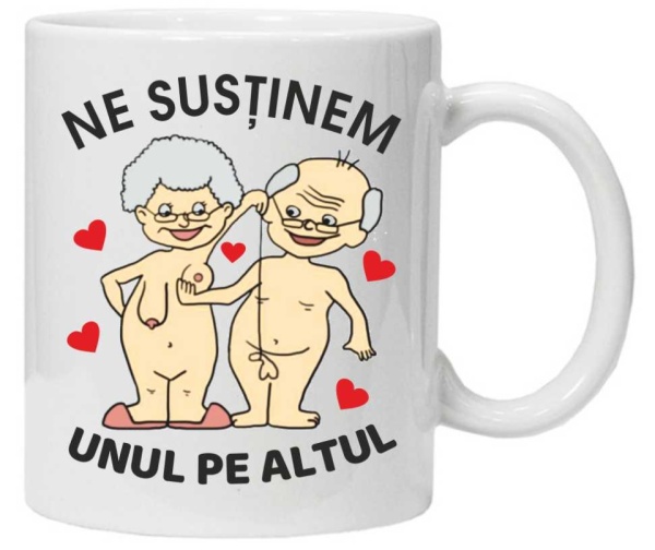 Cana personalizata cu imprimeu "Ne sustinem unul pe altul",CRD PRINT