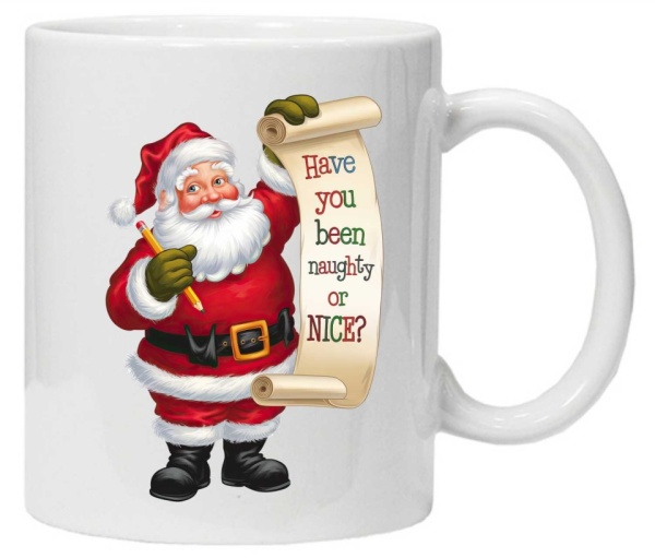 Cana personalizata cu imprimeu "MOS CRACIUN haios", model 16, CRD PRINT