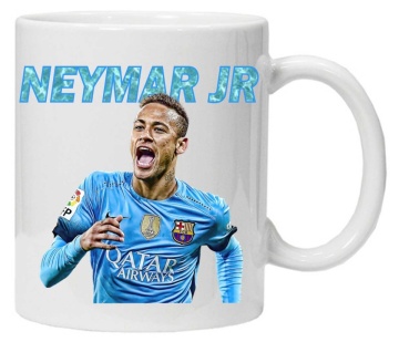 Cana personalizata cu imprimeu "Neymar jr. - 2", Alb, CRD PRINT - Img 1