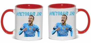 Cana personalizata cu imprimeu "Neymar jr. - 2", Rosu, CRD PRINT - Img 2