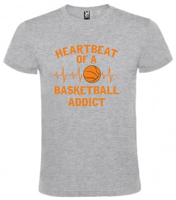 Tricou personalizat "Heartbeat of a basketball addict" , CRD PRINT - Img 3