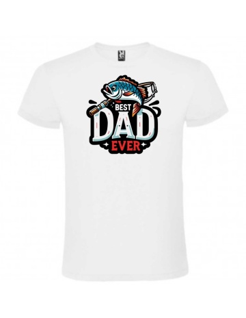 Tricou personalizat pentru pescari, "best dad ever" , CRD PRINT - Img 6