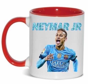 Cana personalizata cu imprimeu "Neymar jr. - 2", Rosu, CRD PRINT - Img 3